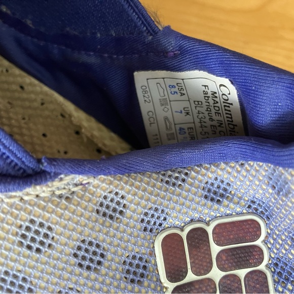 3/$20 Columbia Drainmaker watershoes purple size 8.5 - Picture 6 of 8